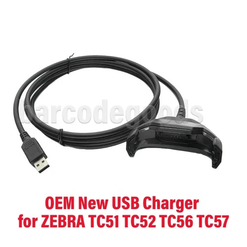 Charger Cable for Zebra TC51 TC510K TC52 TC56 TC57,5V 2A 6ft Cable Fast Charger