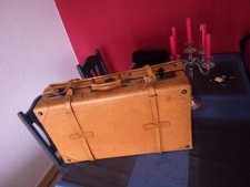 Vintage Koffer Schweinsleder braun, mit Schlössern ( Schlüssel vorhanden