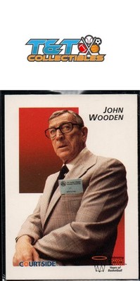 1992 Courtside Flashback #45 John Wooden UCLA Bruins 1A