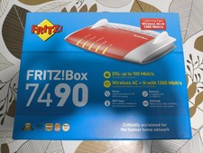 FRITZ!Box 7490 Modem Router Wi-Fi AC 1300 Mbit/s + Accessori e Scatola Originale