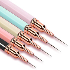 5Pcs Nail Art Liner Brushes for Thin Long Lines Tiny Details Fine Drawing
