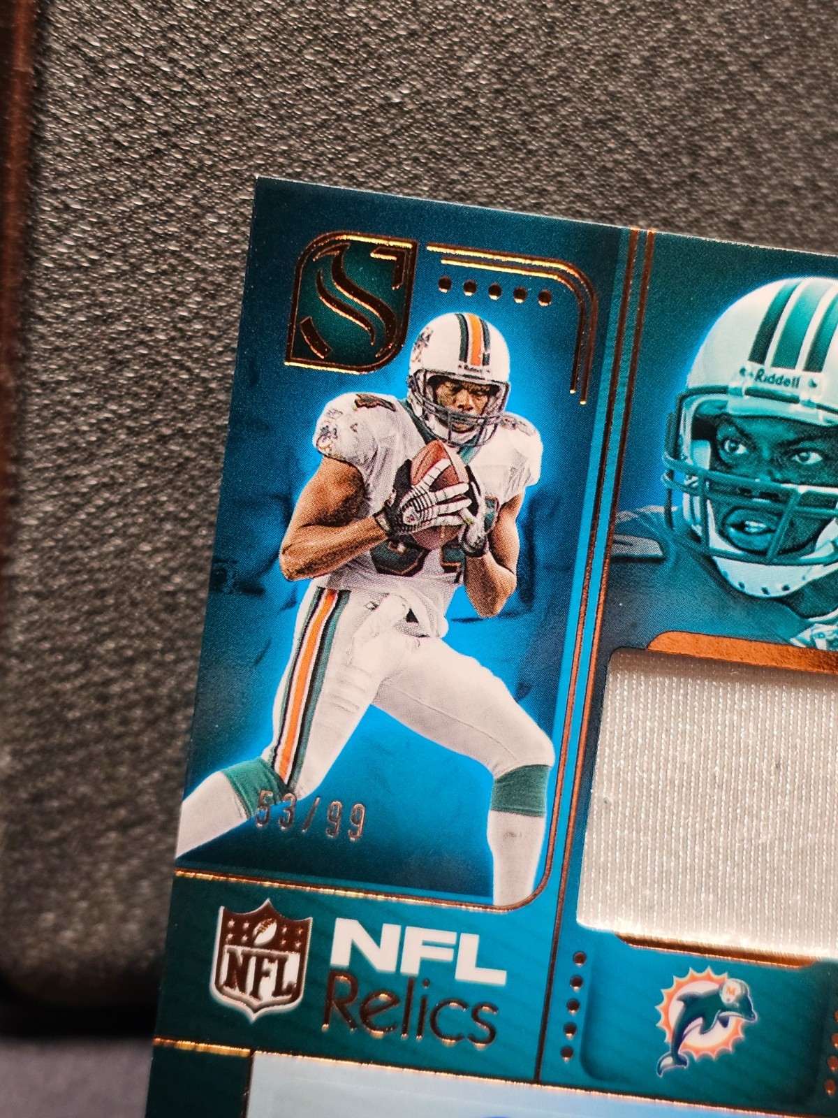 2025 Panini Silhouette Chris Chambers NFL Patch Auto Bronze Sn /99 Dolphins view 5