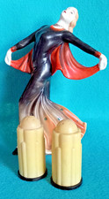 Vintage Art Deco Bonny Ware Bakelite Salt & Pepper Shakers Architectural MCM
