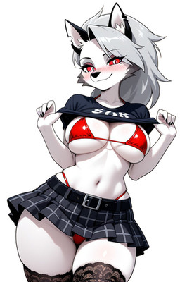 Loona Helluva Boss Waifu Weatherproof Anime Sticker 6'' Car Decal