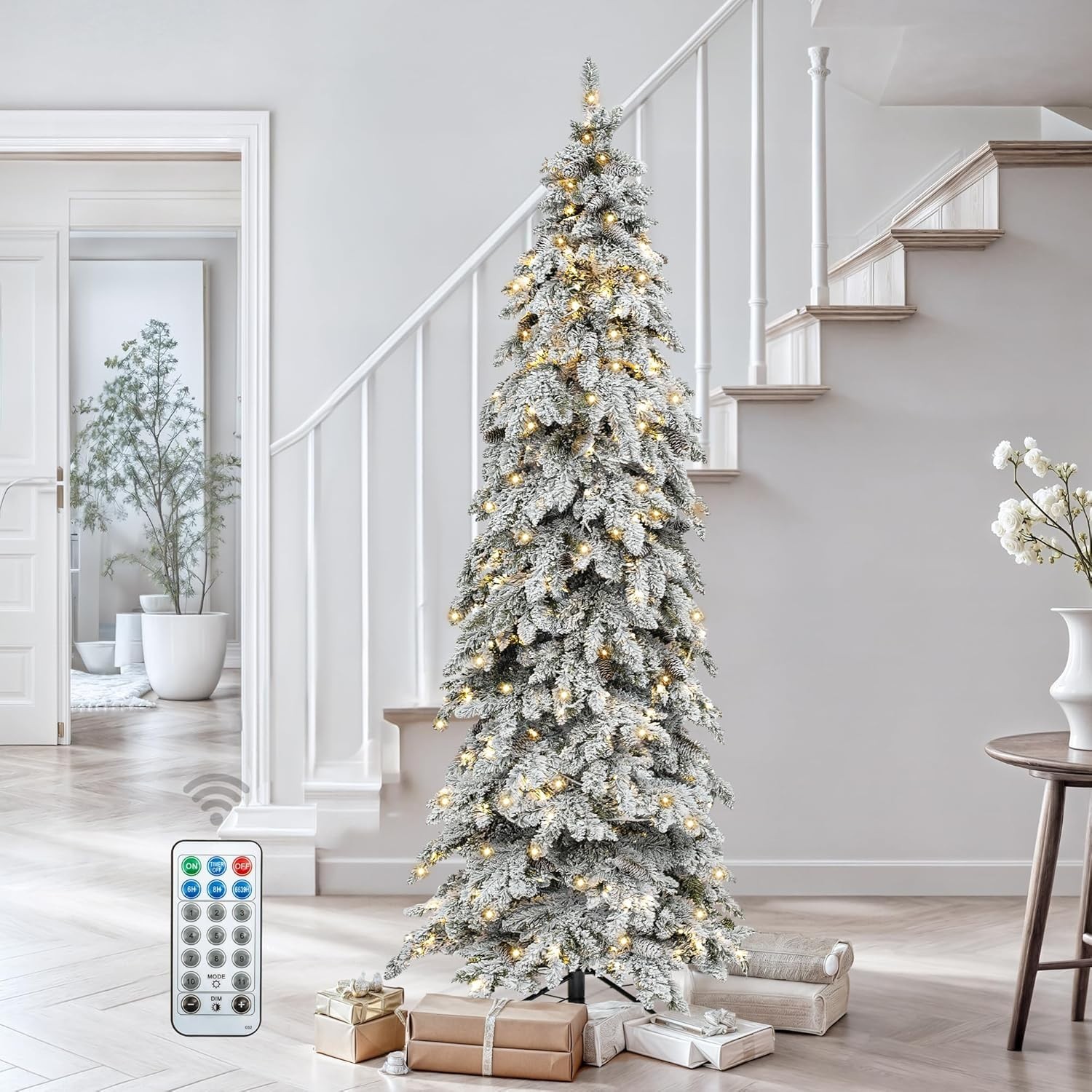 🎄 Home Decorators 7.5 ft Pre-Lit Grand Duchess Fir Christmas Tree 🎄 | eBay