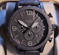 Image of Fossil Nate Chronograph Stainless Steel Watch 100m Water Resistance RRP £199