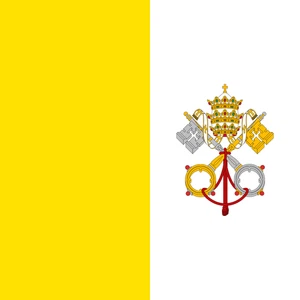 Vatican City Flag Sticker Self Adhesive Vinyl Decal Holy See Choice of Sizes