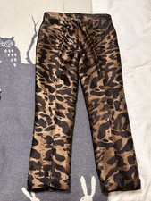 Alexander McQueen Leopard Trousers It Size 38 Rare Vintage