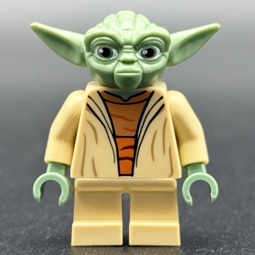 LEGO Star Wars Yoda Clone Wars White Hair Printed Back minifigure sw0446 75002 - Picture 2 of 6