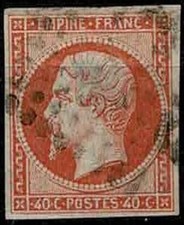 FRANCE 1854 NAPOLEON III  N° 16  Oblitéré / Used (B)