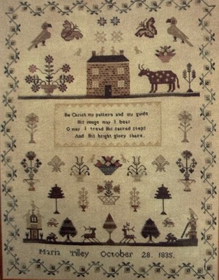 Needlework Press Maria Tilley 1835 Sampler Cross Stitch Chart