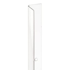 U 9129-4 Vinyl Perforated Corner Shield, 3/4 Inch x 48 Inch, Clear 4 Pack 