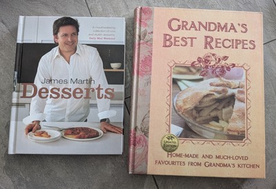 Books Bundle Deserts & Grandma's Best Recipes Books .Food Book,Home Made Meals