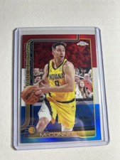 2025-26 Topps Chrome Basketball TJ McConnell Red White & Blue #11 Pacers