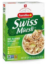 Familia Swiss Muesli Cereal, 0g Added Sugar, Energy-Packed Cereal with... 