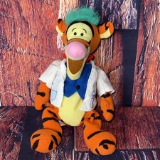 Vintage Disney Tigger Mad Scientist Plush Winnie the Pooh Lab Coat Stuffed Toy