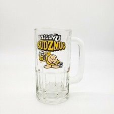 1979 Ziggy Sudzmug Beer Mug Glass 12 Oz Cartoon Vintage