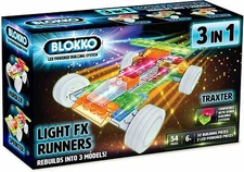 Blokko LED Light Up Race Cars Kit. Instructions for 3 Different Racecars *NEW*