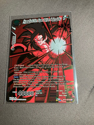 Hyper Evolution Super Saiyan 4 Son Goku BT3-123 Cross Worlds Secret SCR NM/LP