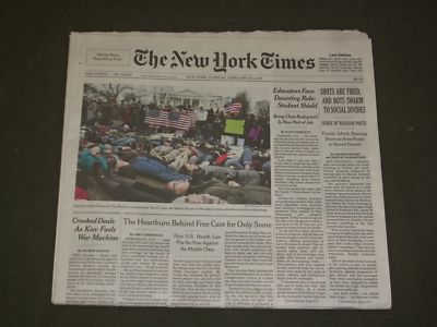 2018 FEBRUARY 20 NEW YORK TIMES - BEING CLASS BODYGUARD IS NOW PART OF THE JOB