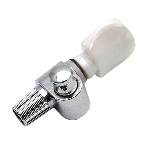 Chrome Banjo 5th Tuner Tuning Peg Machine Head with White Pearl Button