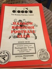 Harrow Borough v Basingstoke Town 1991/92 IL Cup