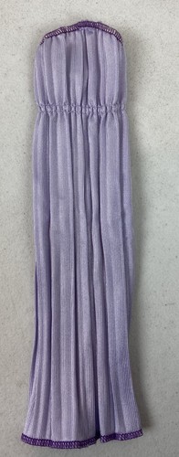 Vintage Barbie Lavender Ribbed Gown Genuine Mattel Label Superstar Era Purple - Picture 3 of 4