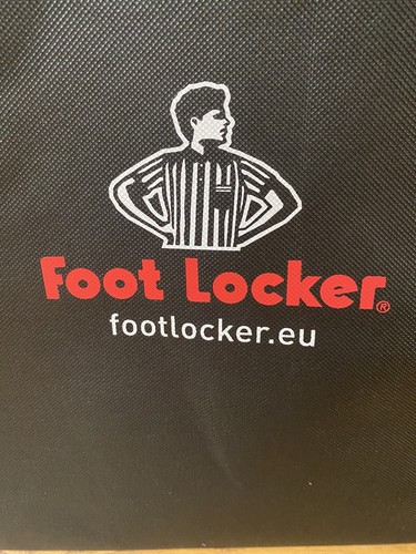 Foot Locker Large Black Logo Gift Carry Reusable Shopping Bag Polypropylene - Picture 4 of 10