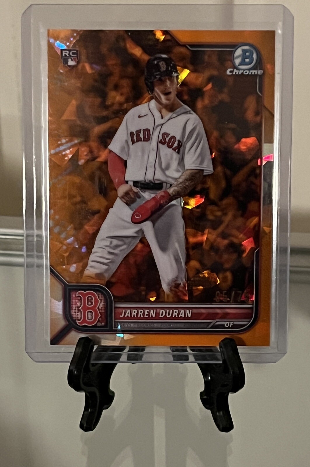 2022 Bowman Chrome Sapphire #16 JARREN DURAN /75 Orange ROOKIE CARD