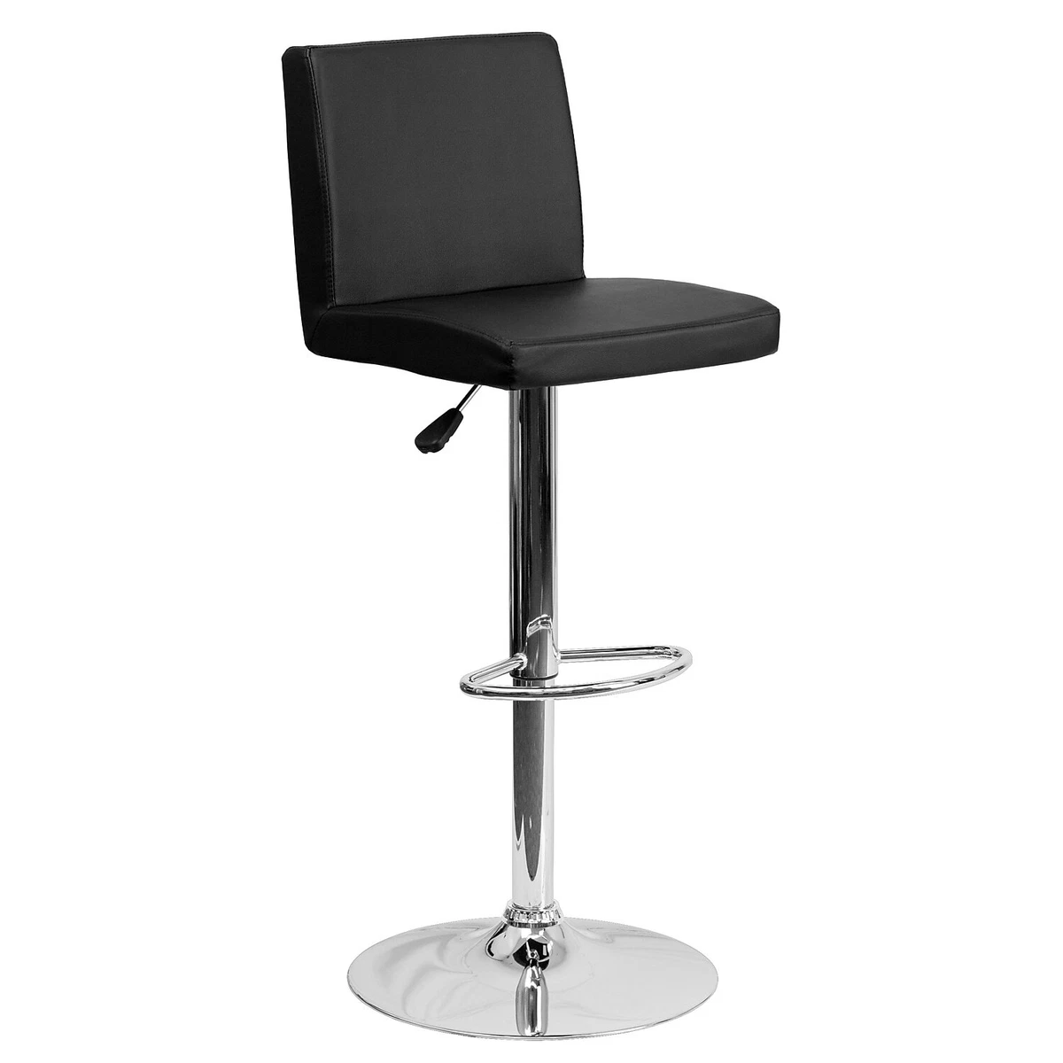 Flash furniture contemporary vinyl adjustable height barstool with chrome base sale