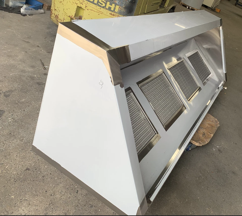 Stainless Steel Commercial Kitchen Exhaust Canopy Range Hood Lower Back - image 3 of 4