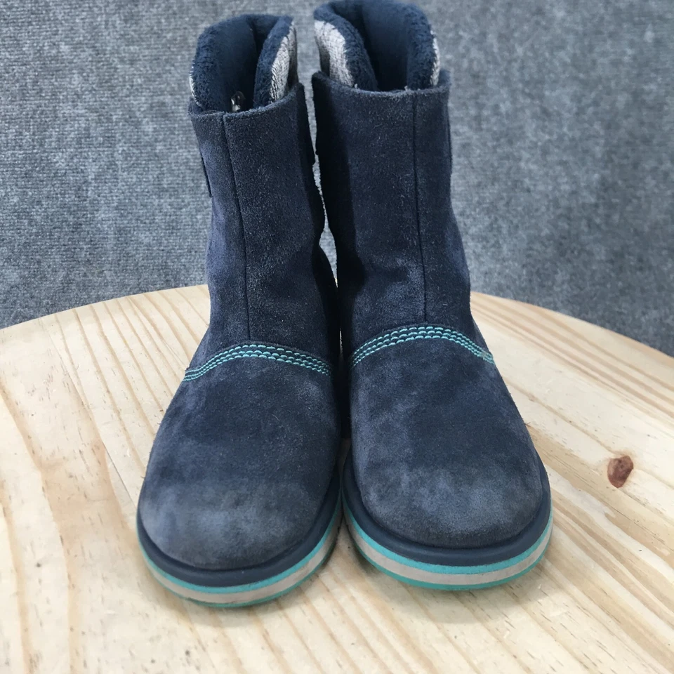 Sorel Invierno Botas de Nieve Juveniles 5 Rylee Azul Gamuza Punta Redonda Imitación Piel NY2421-464 Foto 4 de 4