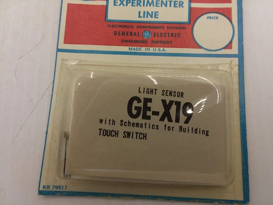 GENERAL ELECTRIC GE-X19 LIGHT SENSOR W/SCHEMATICS FOR BUILDING TOUCH SWITCH NIB - Image 3 of 4