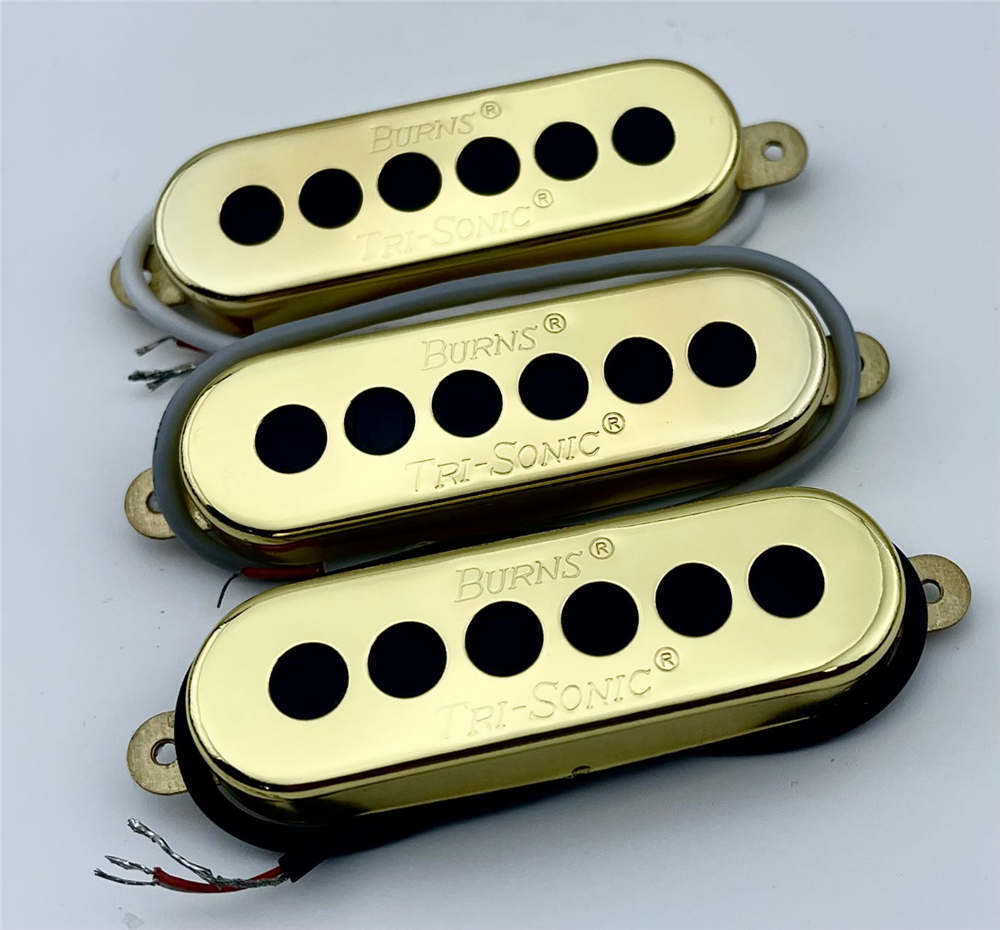 Burns Tri-Sonic Alnico V Single Coil Pickup Set Neck Middle Bridge