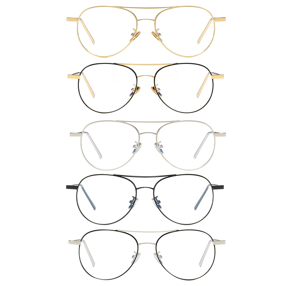 Anti Blue Light Aviator Glasses Game TV Goggle Metal Frame Men Women Eyewear New