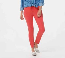 NWT Jen7 for 7 for All Mankind Sateen Ankle Skinny Jeans Peony Women's Size 16