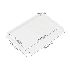 13.39*9.45 in Fast Food Tray, Reusable Multi-Purpose Serving Tray White