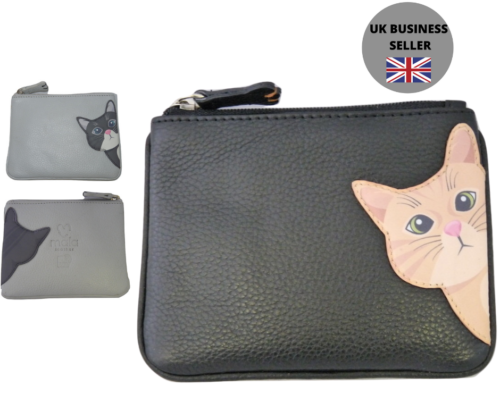 Cleo Cat RFID Coin & Card Soft  leather purse by Mala Leather 4230 50 ladies  - 第 1/13 張圖片