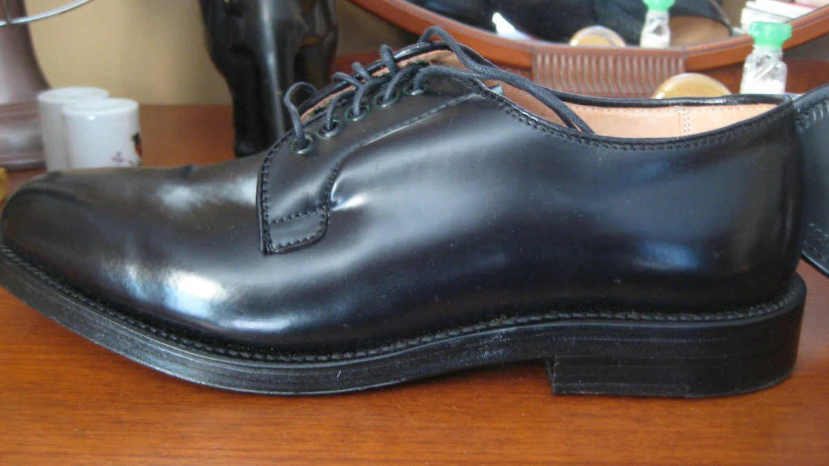 NEW BROOKS BROTHERS x ALDEN 8.5D Shell Cordovan Plain Toe Blucher