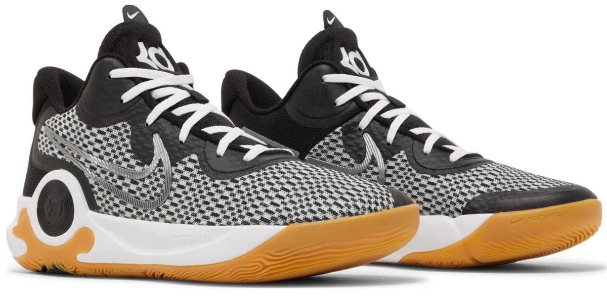Nike KD Trey 5 IX Smoke Grey White Black Basketball Shoes CW3400