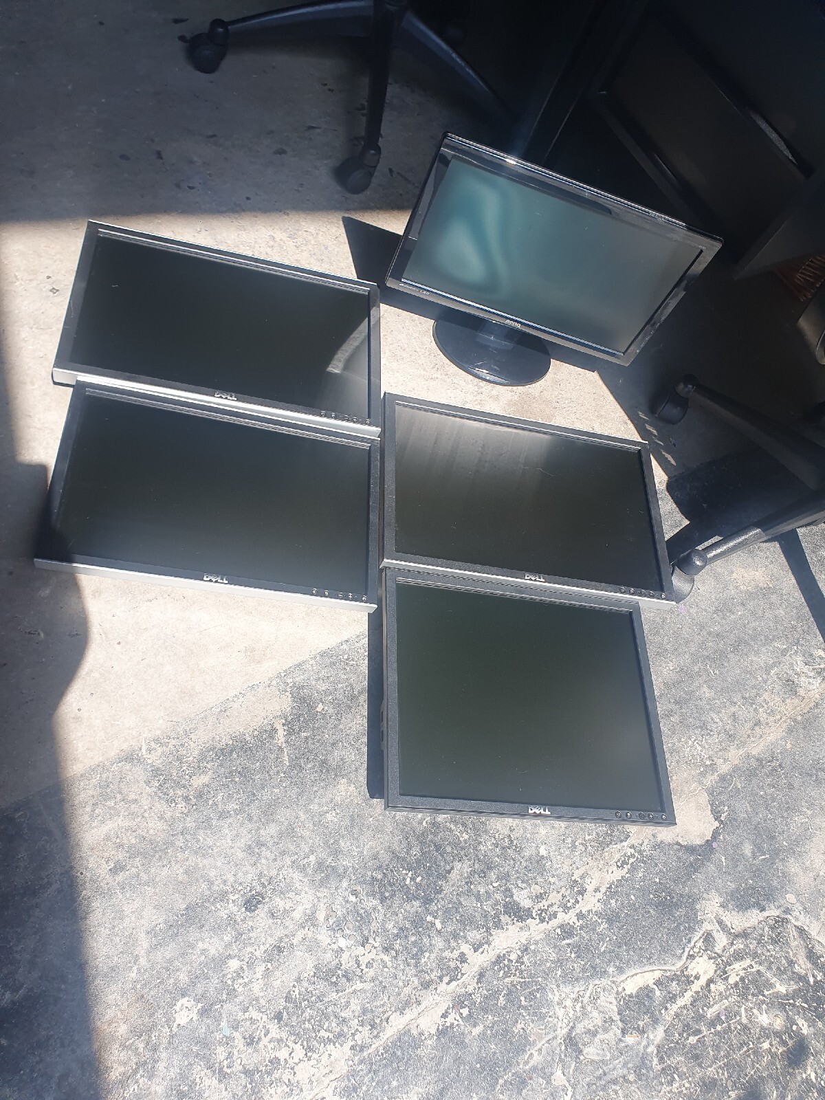 5 Monitors Job Lot Bulk Dell BenQ 19 / 20 Inch Computer Laptop Screen