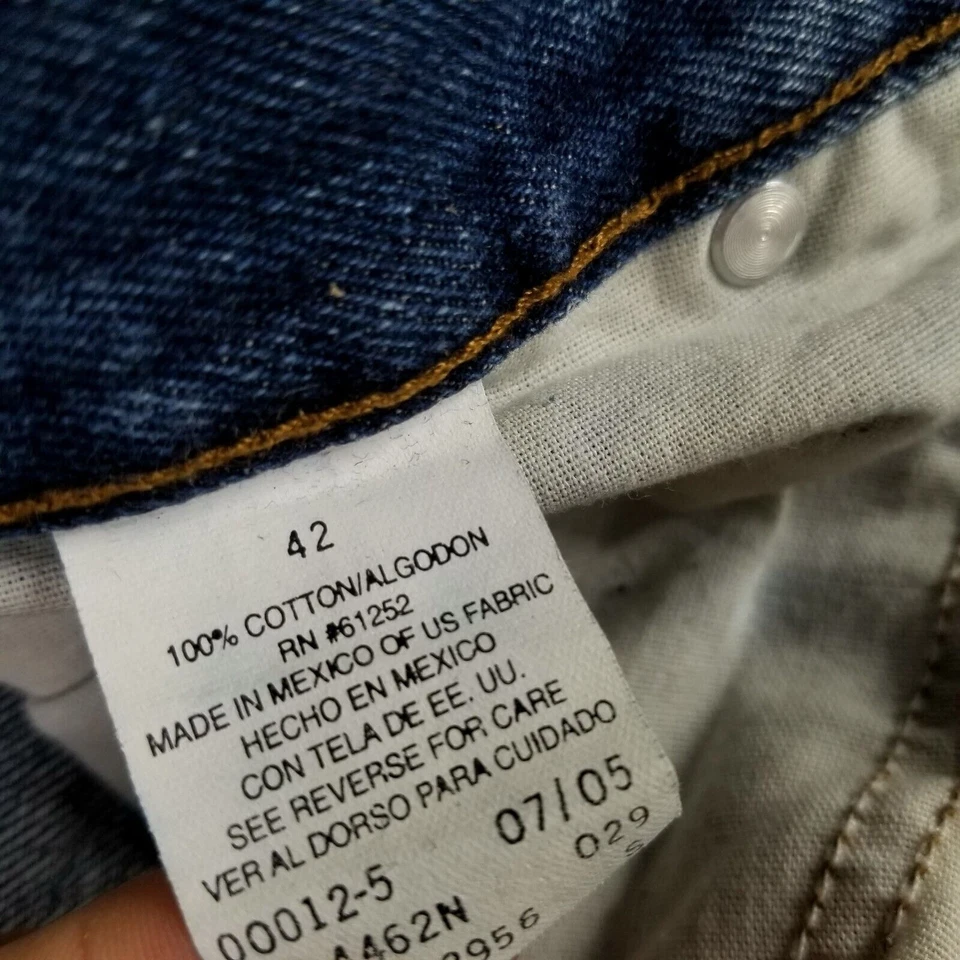 Vintage Arizona 42x38 Long Tall Loose Fit Jeans Baggy Retro Heavy Weight Denim - Image 3 of 4