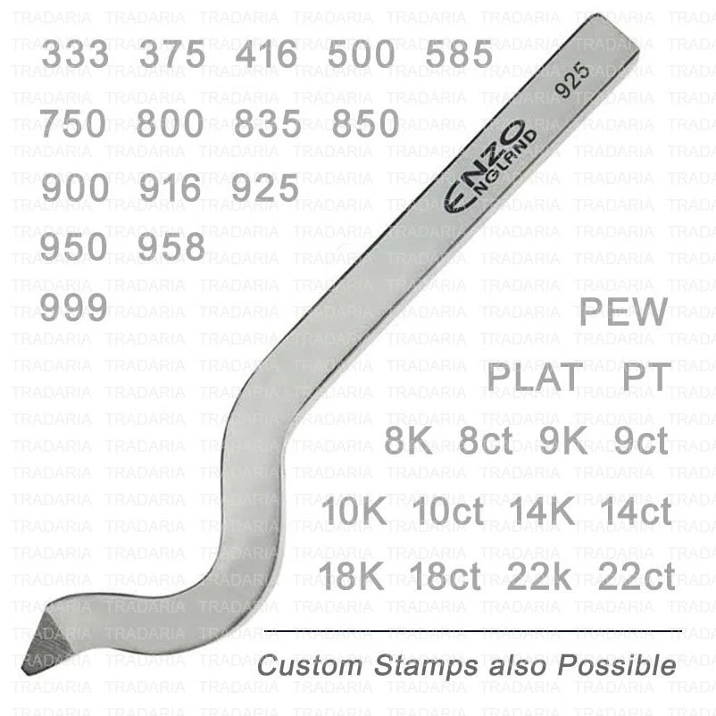 Platinum stamp hotsell 925