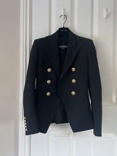 Balmain Double Breasted Blazer Eur 34 Uk6 Rrp £2050