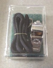 American Classic Whistle Made in USA w/ Cork Ball Referee Nylon Cord Orig Box