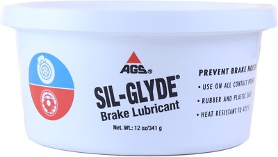 Sil-Glyde 12 Oz Tub Silicone Based Brake Assembly Lubricant for Eliminating Disc