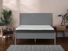 Snuggle Beds Charles Wooden Slatted Bed Frame | White or Grey | 3ft Single & 4'6
