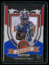 2021 Panini Prizm Draft Picks Collegiate #176 Kadarius Toney Red White and Blue