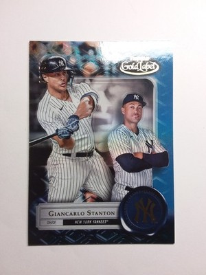Giancarlo Stanton 27/50 Topps Gold Label Class 3 Card - #39 / Yankees -2022