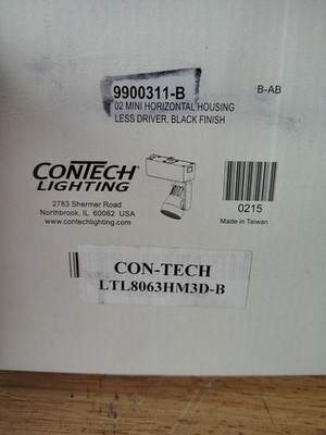 ConTech Lighting LTL8063HM3D-B 24W Mini Track Fixture 02 Mini Horizontal Housing